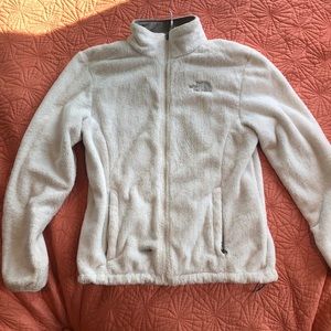 Plush White North Face
